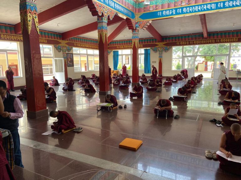 EXAM TAKING IN SCHOOL HALL